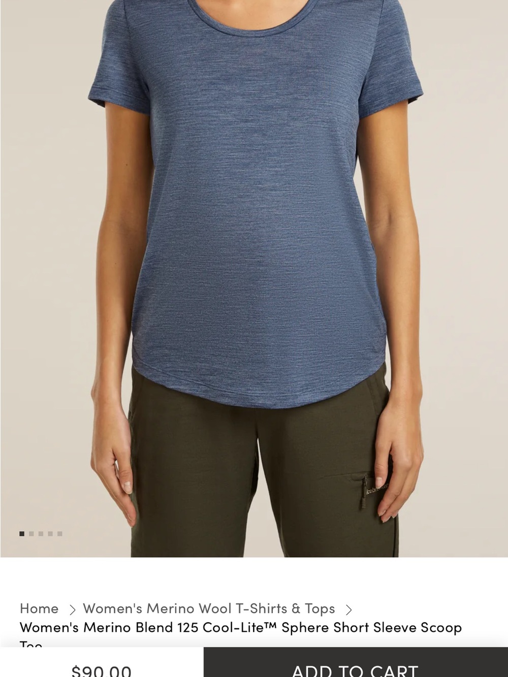 Icebreaker Cool-Lite Merino Blend Sphere Short Sleeve Scoop Tee